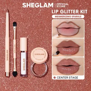 【FLASH SALE】SHEGLAM Lip Dazzler Glitter Kit Lip Gloss Set 4 Pcs Long Lasting