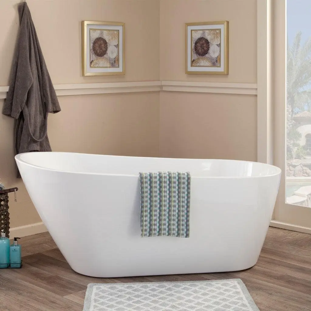 Altair Shaia 67" x 32" Freestanding Soaking Acrylic Bathtub