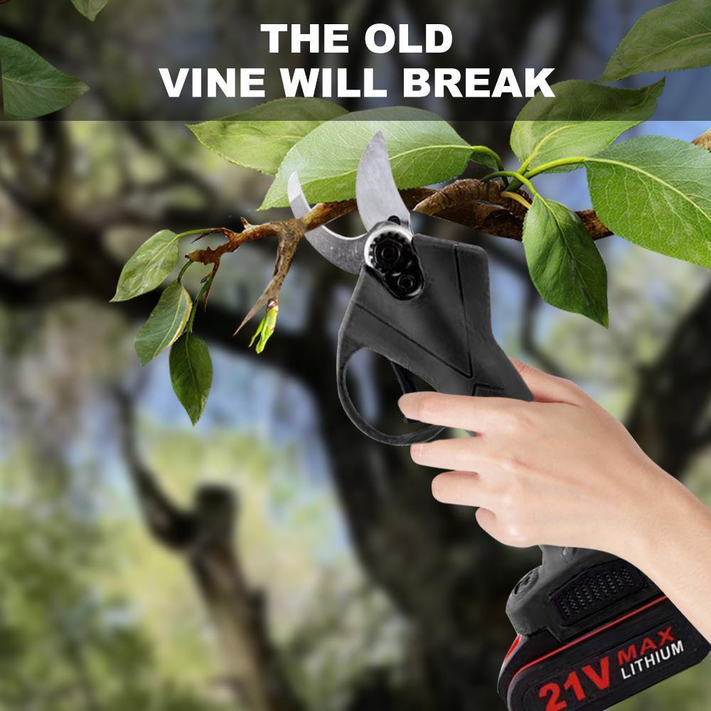 Cordless Electric Pruning Shears, 30mm Cutting Diameter, SK5 Steel Blade, 13000mAh Rechargeable Battery, Lightweight Handheld Power Pruner for Garden & Orchard,for Valentine’s Day Gift