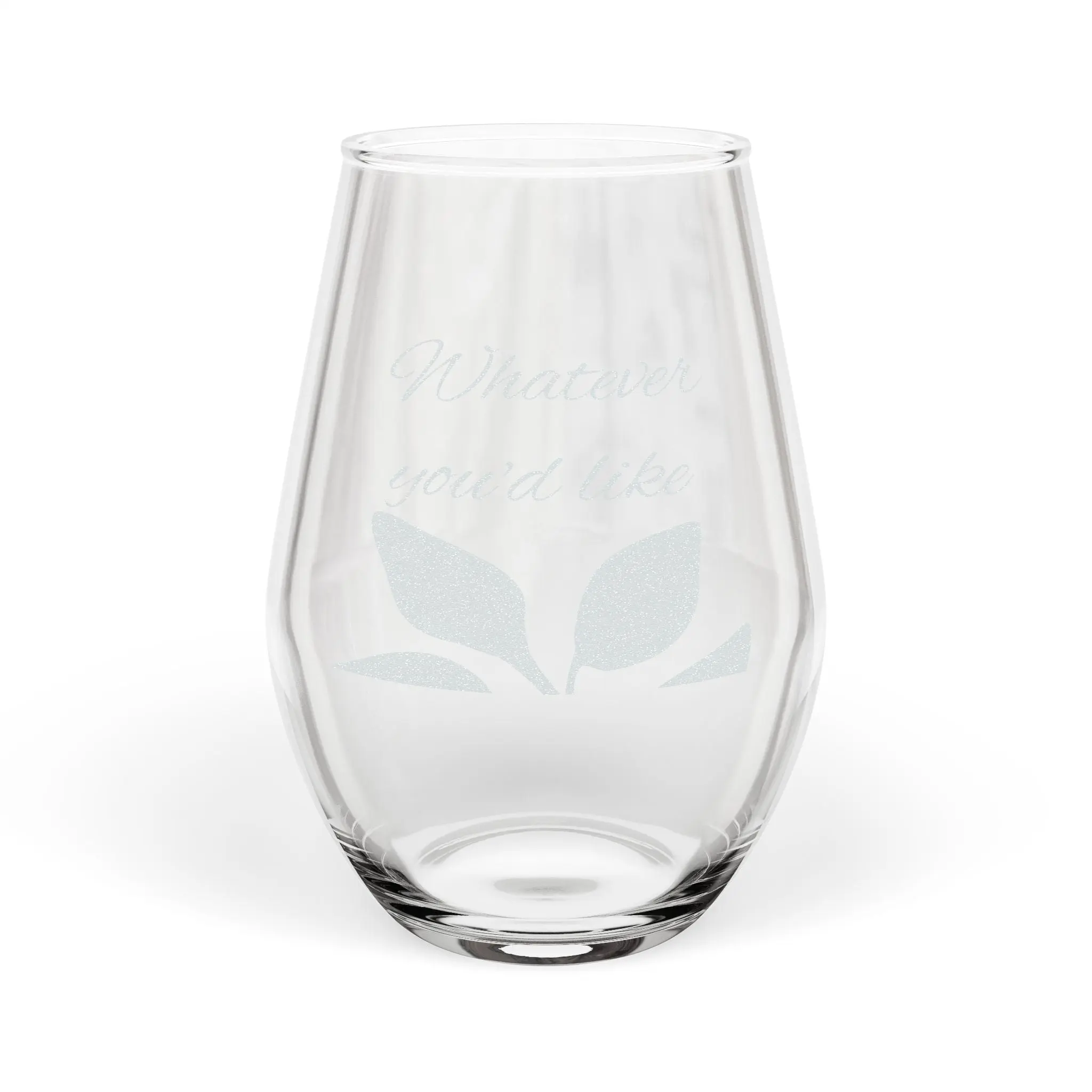 Held Together Personalized Stemless Wine Glass - Glassware Drinkware for Friday Toasts with Engraved Name