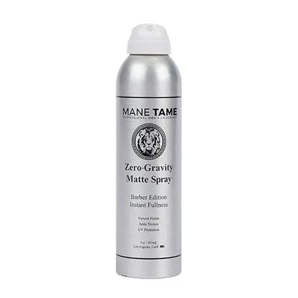 MANE TAME 0-Gravity 7oz Matte Finish Haircare Mousse - Lightweight, Extreme Hold, Instant Fullness, Volume, Texture, UV Protection, Curl Defining for Styled, Thick Hair