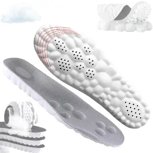 4D Cloud Tech Soles Insoles for Men Women, Super Soft Comfort Cloud Feeling Cushioning Insoles Memory Foam Arch Support Sole Inserts. (L Women 12-14.5 / Men 11-13.5)