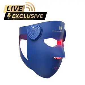 【LIVE EXCLUSIVE】INIA GLOW 940 nm 4D LED Mask – Dual NIR 940 + 850 nm Deep Penetration for Deeper Repair, Visible Lift & Lasting Radiance, 4D Fit for Jawline Lift & Firm, Cooling Therapy, Wireless Comfort, Mother's Day Special Gift