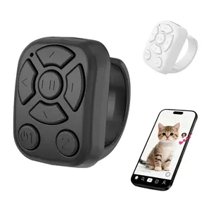 TikTok Scrolling Ring Remote Control, Bluetooth Finger Controller for TikTok, Reels & Shorts, Wireless Camera Shutter for iPhone, iPad & Android, Hands-Free Video Scrolling & Music Control, rolling