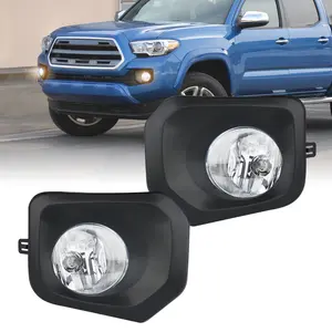 Nilight Fog Lights Assembly Compatible with 2016 2017 2018 2019 2020 2021 2022 2023 Toyota Tacoma SR SR5 Model Only Light Replacement Clear Len Driver and Passenger Side Truck Automotive
