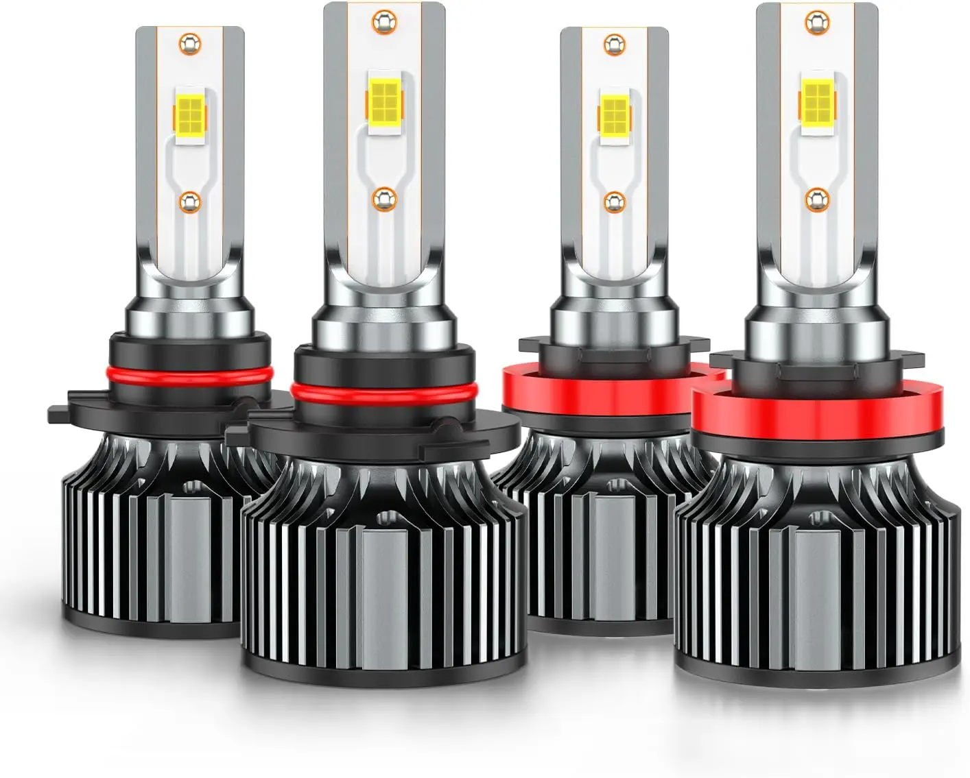 AHXLRLS LED Headlight Bulbs Combo for Toyota 4Runner 2006-2023 Cars Accessories H11 9005 High Low Beam Carlights, 32000LM 500% Brightness, Plug and Play, 60000Hrs Lifespan, 4PCS