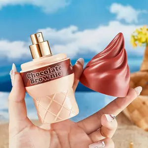 100ML Ice Cream Themed Perfume, Sweet Long-Lasting Eau De Toilette, Vanilla Cherry Chocolate Pineapple Coconut Notes, Cute Novelty Bottle, Ideal Gift