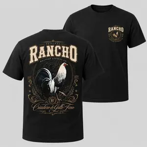 Rancho Criadero De Gallo Fino Shirt, Gamefowl Ranch T-Shirt, Mexican Rooster Graphic Tee, Western Rancho Apparel Shirt, Gallo Fino Breeder Graphic Tee