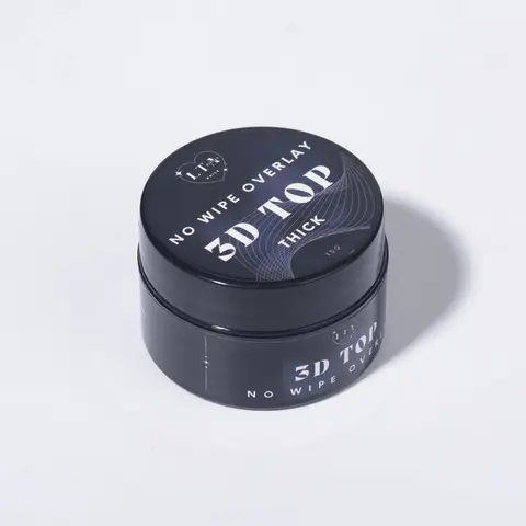 3D Top No Wipe Overlay Gel for 3D Nail Art and Polish - Glossy