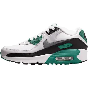Youth Nike Air Max 90 LTR Evergreen Aura/Cool Grey (CD6864 300) (GS)