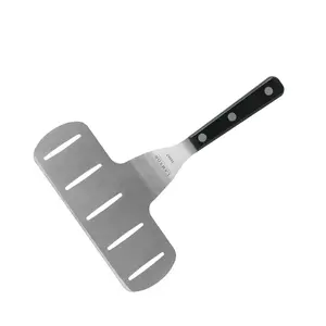 8" x 3" Jumbo Fish &amp; Asparagus Turner with Noir (POM) Ultra Durable Handle