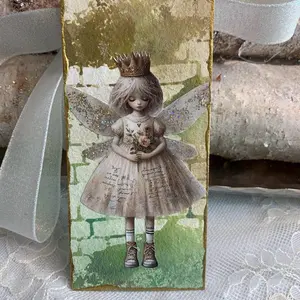 Handmade Mixed Media Bookmark – Unique Art for Journals & Books
