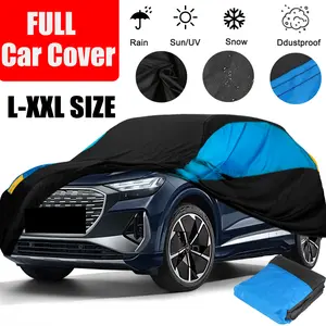 Universal Sedan & SUV full Car Cover, All-Weather Snow,Rain, Sun & UV Dust Protection with Reflective Strip Outdoor Cover