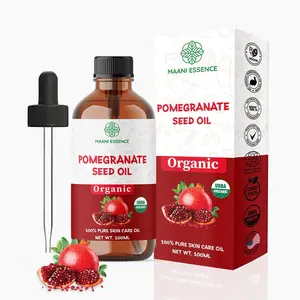 Organic Pomegranate Seed Face Massage Oil, 100ml - Non-GMO, Pure & Natural - Made in USA daily skincare