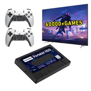 500G Portable External Game Hard Drive Disk, Built-in 60000+ Games, Batocera  Game System, for Laptop/PC/Windows