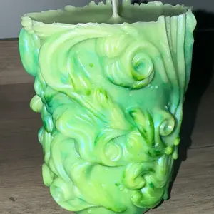 Homemade Candle- Natures Spiral