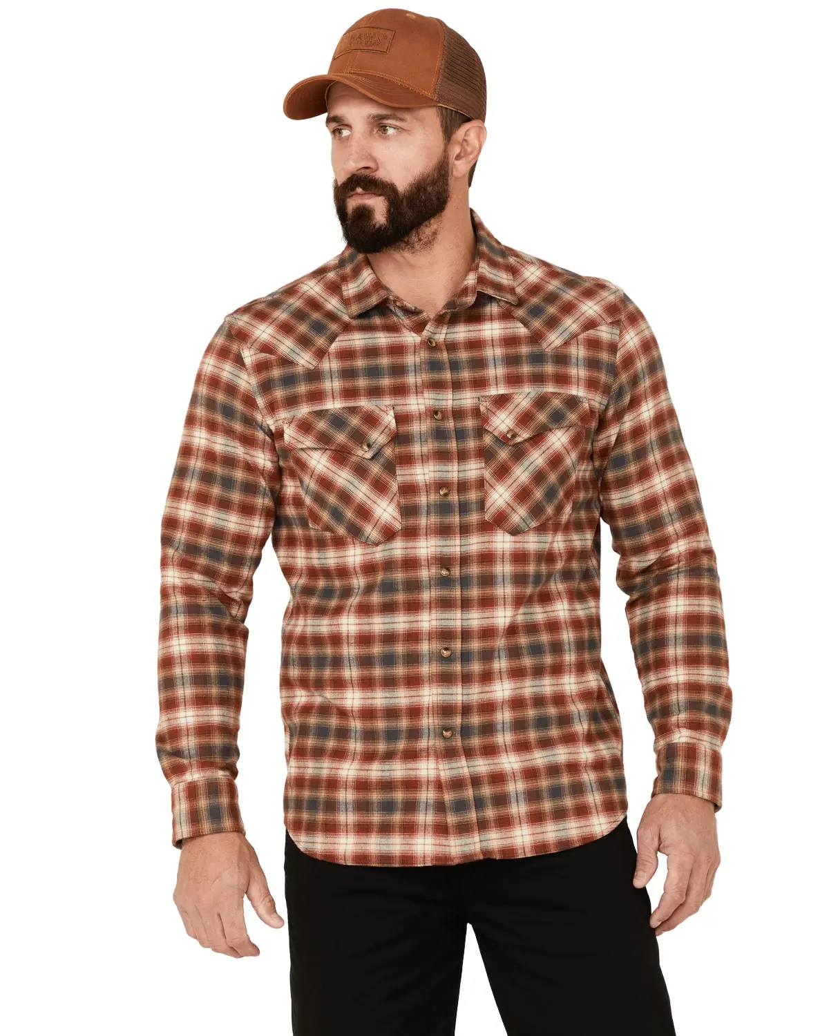 Pendleton Men's Men'S Wyatt  Plaid Long Sleeve Snap Western Shirt - Ra547-79235