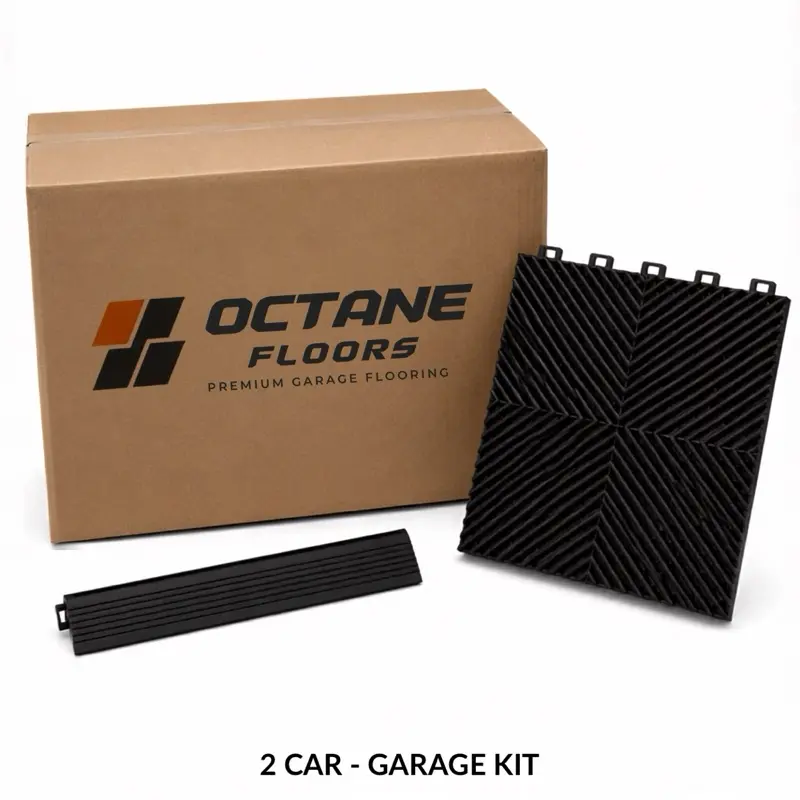 Two car garage- Flowthru interlocking tile Kit