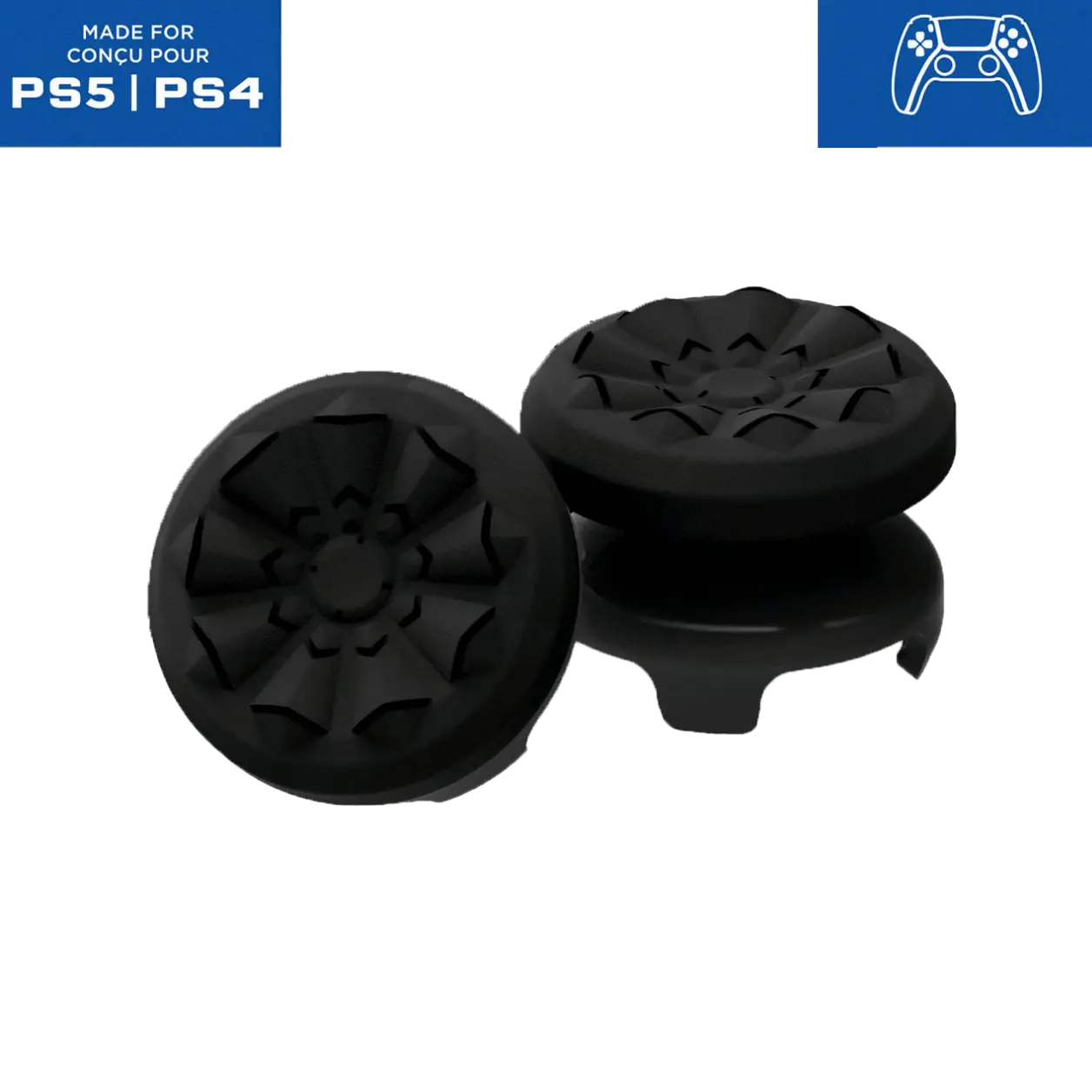 GripTech Professional Thumbstick Grips for PS4 PS5 Xbox Series X/S One X/S Controller High-Rise & Mid-Rise Performance Enhancer for Console Games