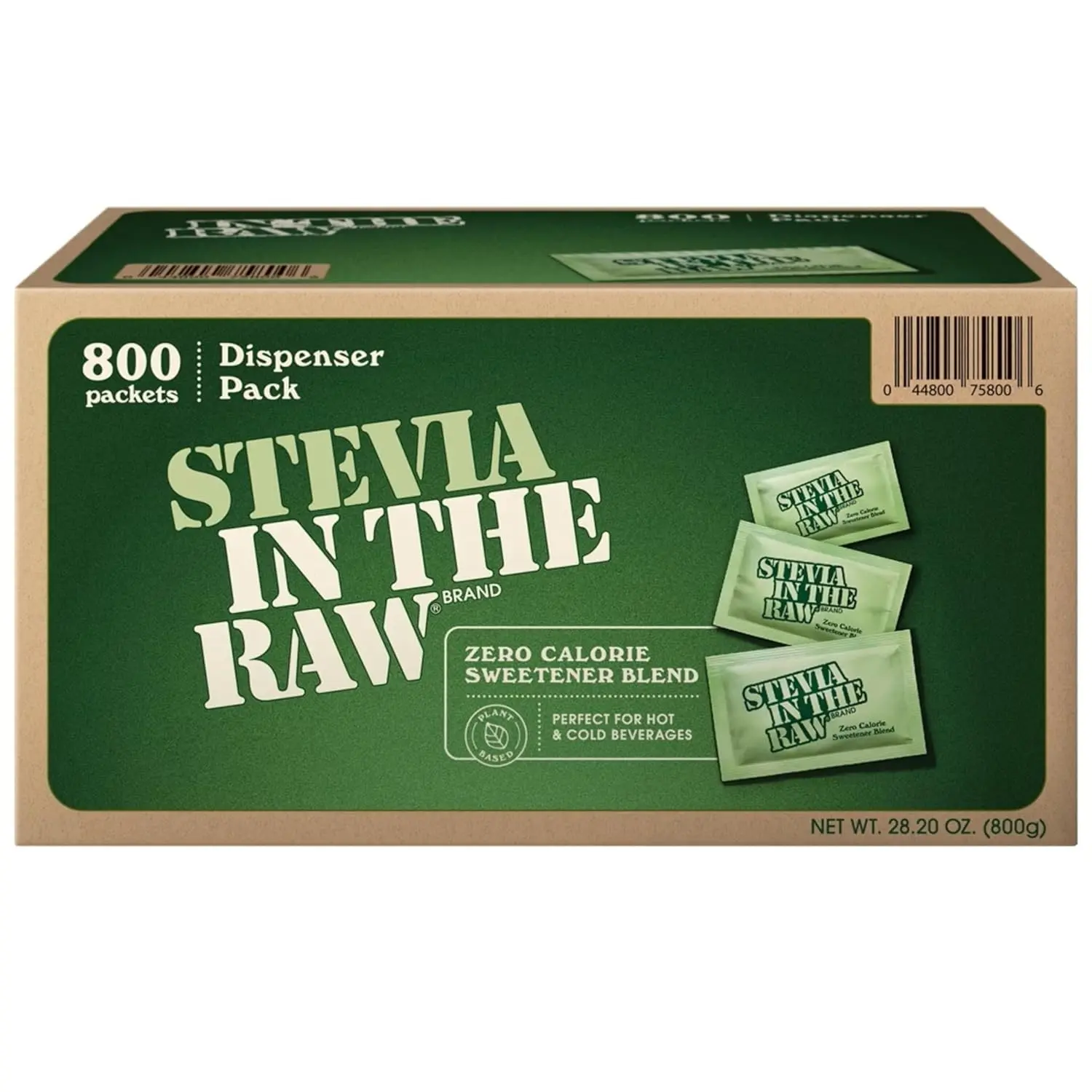 Stevia in the Raw Zero Calorie Sweetener Portion Packets, 800-count Original