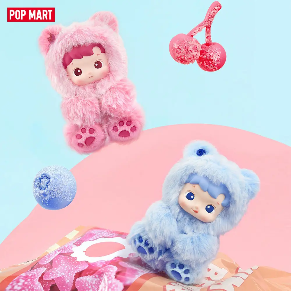 POP MART HACIPUPU Gummy Bear Series-Vinyl Plush Pendant Blind Box, Surprise Gift