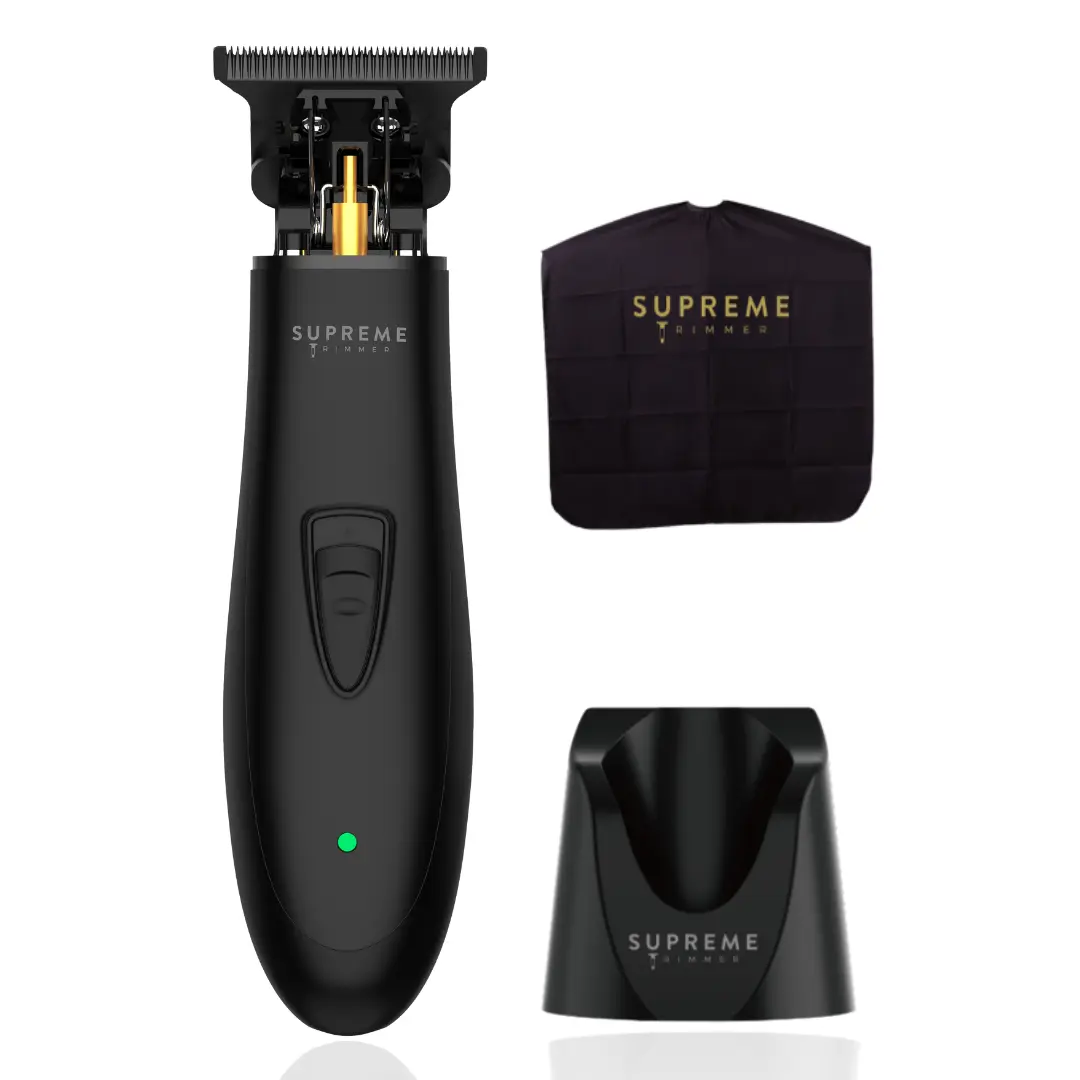 Supreme Trimmer T-Shaper Sensitive Skin Trimmer | Beginner-Friendly Cordless Hair Trimmer, Soft Cutting DLC Blade, Zero Gap Adjustable, Low Noise, Lightweight USB Rechargeable Detail Trimmer for Men, Women, Children & Seniors