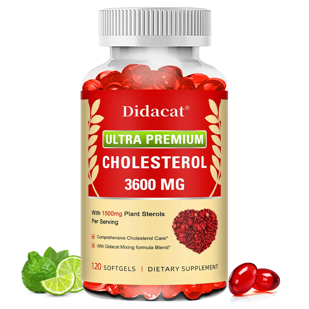 Didacat cholesterol Health Supplement - Supports Heart and Cardiovascular Health, 120 Capsules