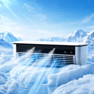 Portable Rechargeable Mist Cooling Fan - Remote Control, 6000mAh Battery, Strong Airflow, Tabletop/Wall-Mounted Portable Fan for Kitchen, Outdoor Use - Not an Air Conditioner
