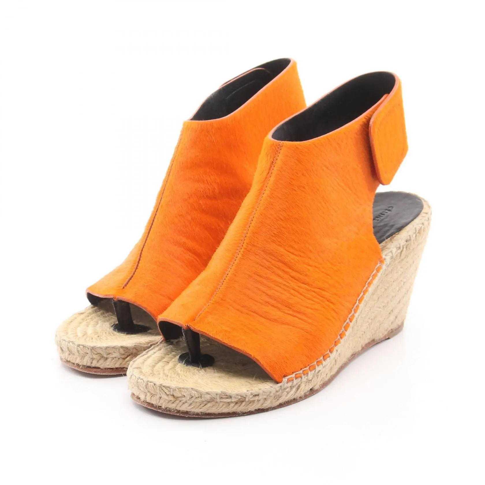 Pre-owned Celine Other Small Leather Goods Leather Wedge Sandals