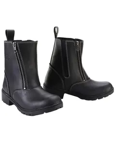 Milwaukee Leather Women's Dual Zipper Motorcycle Boot Round Toe - Mbl9327