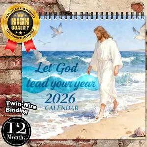 2026 Year Theme Wall Calendar, Wall Planner, 12 Months Colorful Illustrations, 7.9in X 7.9in Perfect Size, Cute Art Decor Gift, Ideal for Home Office Enthusiasts