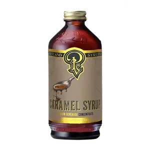 Portland Syrups Caramel Syrup – Flavoring for Coffee, Lattes, Cold Brew, Macchiatos, Cocktails, & Desserts – Ideal for Drinks & Adding a Caramel Touch to Any Beverage – 12 oz, 24 servings (Pack of 1)