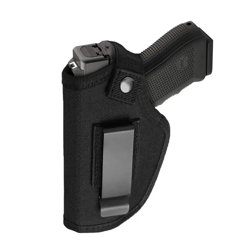 Universal IWB Concealed Carry Holster with Magazine Clip, Inside Waistband Nylon Pistol Holster, Ambidextrous Hidden Carry Gun Holster Fit Most Compact Handguns for Daily Concealed Carry