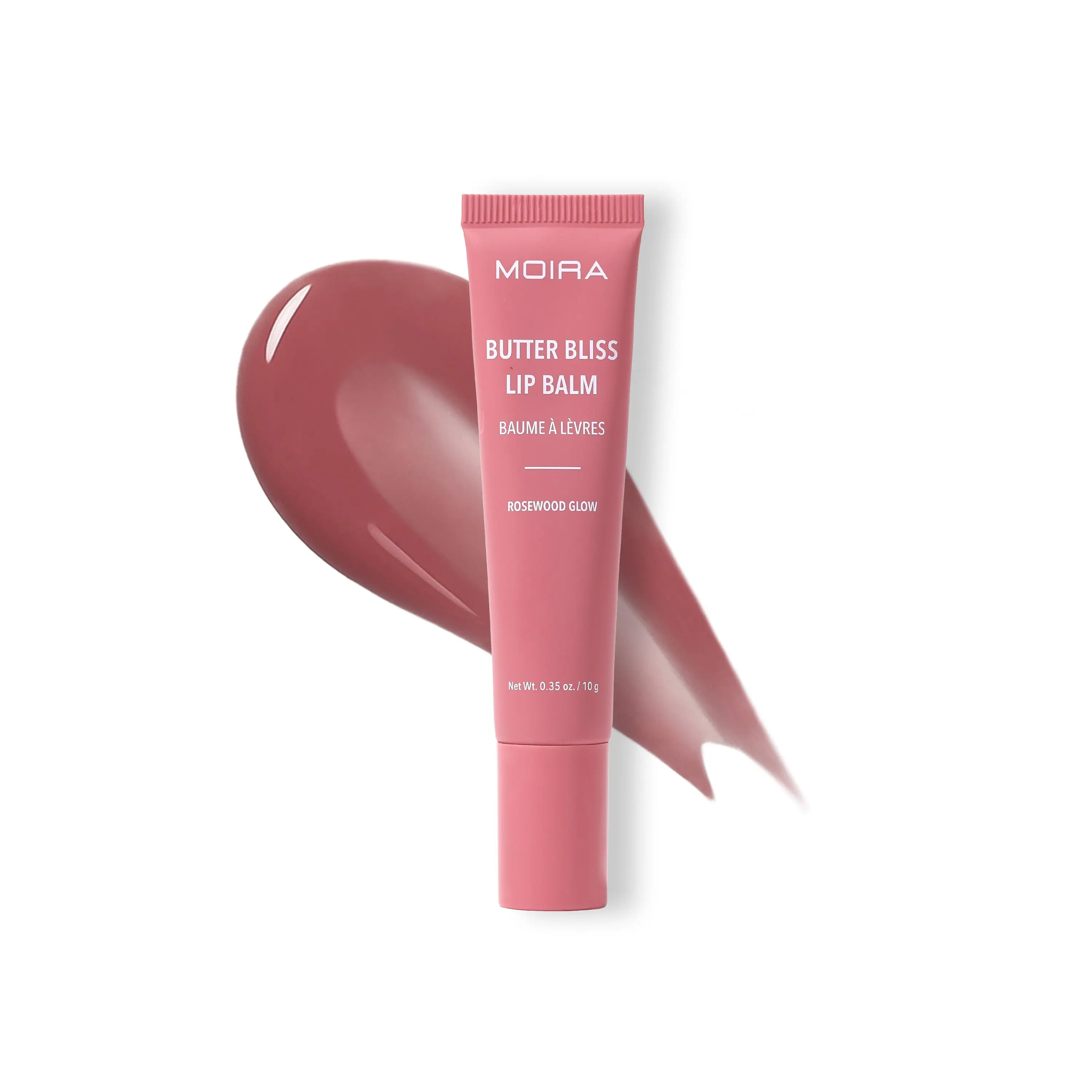 MOIRA | Butter Bliss Lip Balm (017, Rosewood Glow) | Hydrating Glossy Lip Balm with Shea Butter, Jojoba & Meadowfoam Oils | Nourishing Lip Care