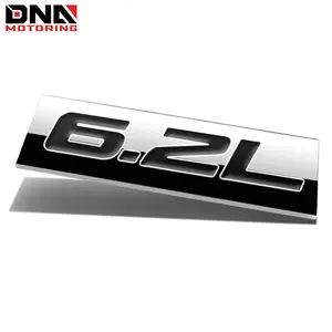 Metal Emblem Car Bumper Trunk Fender Decal Logo Badge Chrome 6.2L