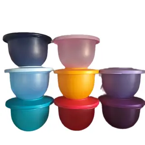 Tupperware Brands Small Impressions Bowls for Snacks 550ml Assorted Colors Durable Stackable On-the-Go Snacking Bowls