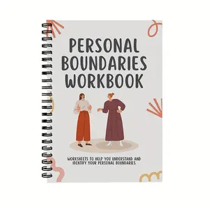 Boundary Therapy Worksheets and Diary Prompts, Mental Health Plan Insert, Self-Help, Counseling, Emotional Health, Psychological Well-Being, Workbook