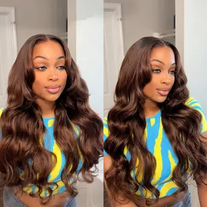 [New In] BGMgirl Layered Cut Natural Black Chocolate Brown #4 Body Wave Wear Go Wig Upgraded 7*5 Lace Closure 180% Glueless Color Wig Human Hair Wig TikTokShopfalldealsforyou TikTokShopBlackFriday SpringStatements