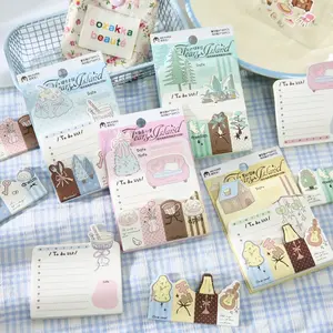 180 Sheets/pack Creative Combination Sticky Notes, Message Stickers, Adhesive Stickers, Disposable Notebooks, Daily Office Use, Study Work Memo Pads, Office Supplies