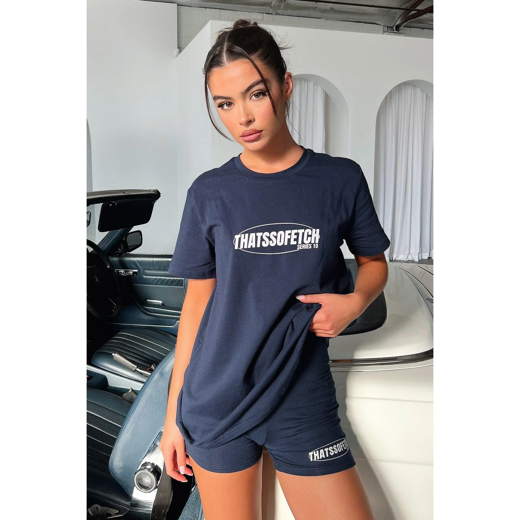 Series 10 Oversized Tee - Navy