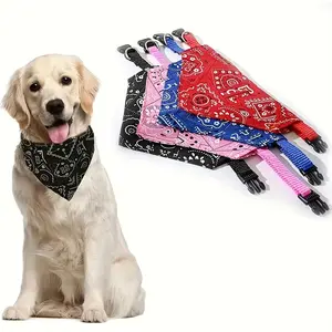 1pc,Stylish Printed Dog Bandanas with Buckle - Keep Your Pet Clean and Fashionable,dog Costume, Chrismas Dog Bandanas,Cuteness Overload! Floral Print Pet Bandana for  Dogs & Cats Under 15lbs