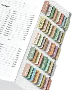 Summer Spring Gift Bible Tabs for Women & Men, Laminated Bible Tabs for Study Bible, Large Print Neutral Bible Tabs for Easy Navigation, Boho Theme, Bible Index Tabs