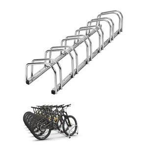 Bike Floor Stand, Freestanding Bike Parking Rack for Garage, Heavy Duty Bicycle Storage Organizer Fit 22-28" Wheels & 2.2" Tire Width,Indoor Outdoor Bike Storage Stand for Home, Apartment, Bike Shop, Space Saver, Steel