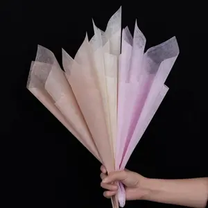 145 Sheets Korean of Cotton Wrapping Flower Paper Non-Woven Floral Wrapping Paper,  Pleated Withdrawable Flower Bouquet Lining Paper Flower Shop Supplies Floral  Packaging Paper