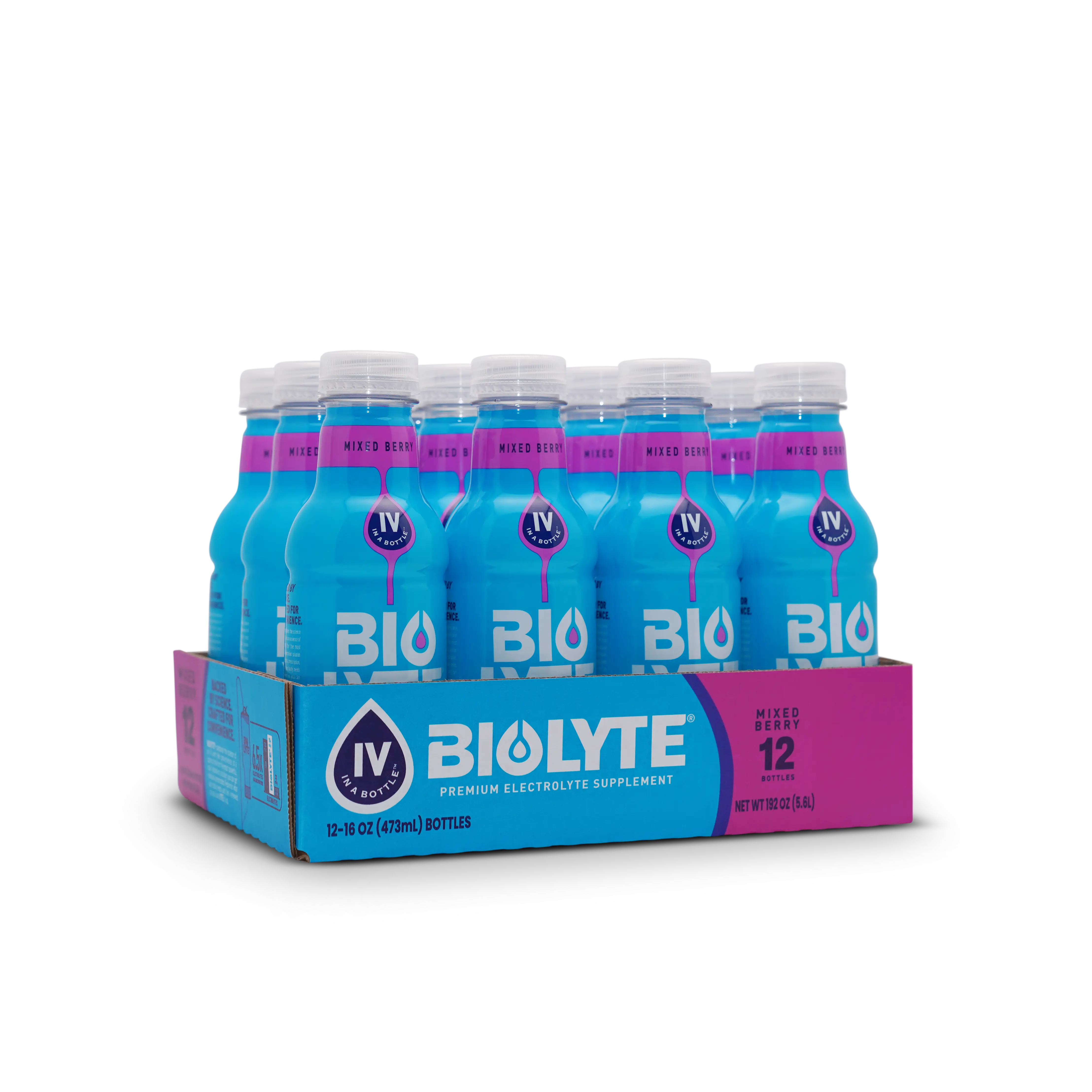 BIOLYTE MIXED BERRY - READY TO DRINK - 12 PACK