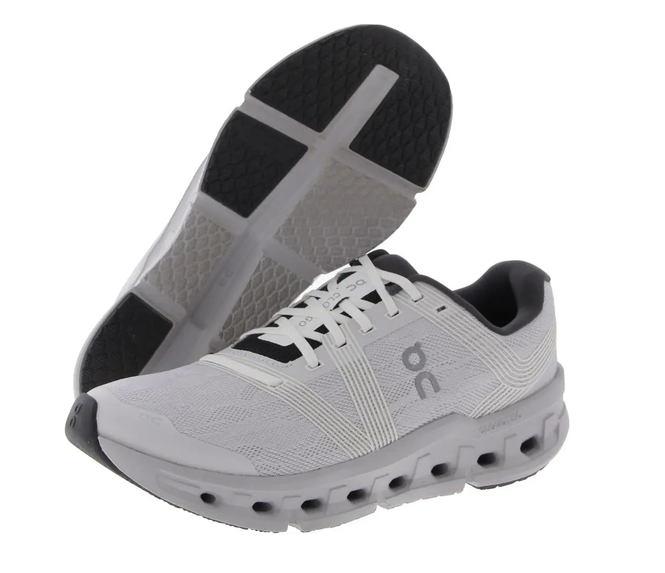 On Women's CloudGo Casual Neutral Trainers - White/Glacier, Size 5.5, Breathable Mesh Upper, Midfoot Overlays, Cushioned Ride, Everyday Wear, Brand New in Replacement Box