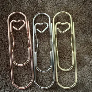 Random Color Metal Pen Clips, 6, 12 or 24pcs Cute Fixed Pen Holders and Paper Clips, Multifunctional Stationery Accessories for Journals and Notebooks