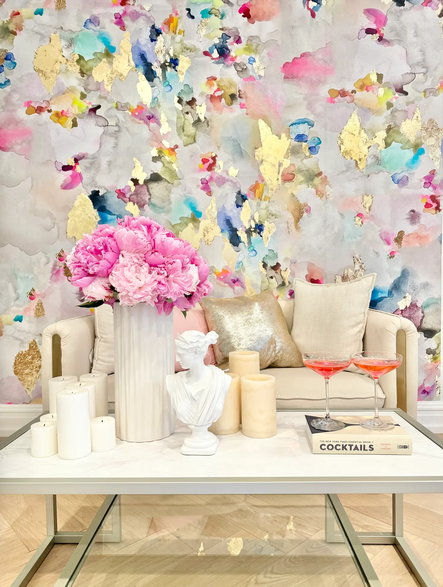 Custom "Lucky" Vivian Ferne Wallpaper Wall Mural  30” wide x 9.5’ tall