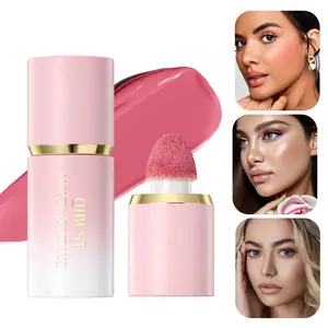 Multifunctional Makeup Liquid Blush Highlight Contour Pen Lightweight Natural Look Matte Natural Pearl Fine Glitter Brightening, 3-In-1 Liquid Blush + Highlighter + Contour