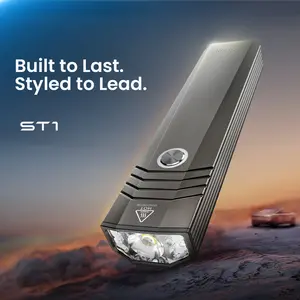 Sofirn ST1 EDC Flashlight Rechargeable 1500 Lumens Flat Design IPX7 Waterproof Gunmetal Gray for Camping & Outdoor Adventures